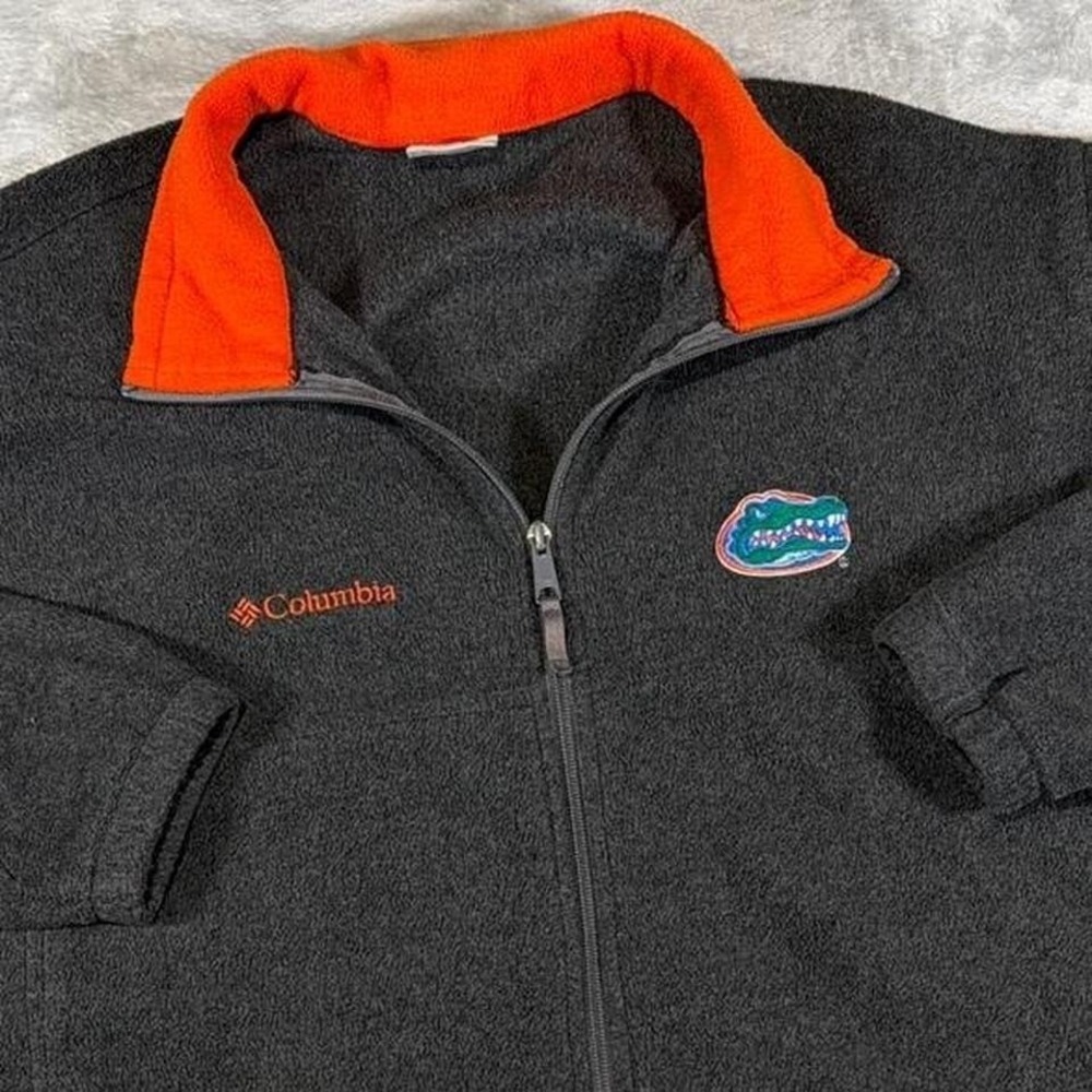 Vintage Florida Gators Columbia Fleece Jacket‎ | Gray / Orange | XL